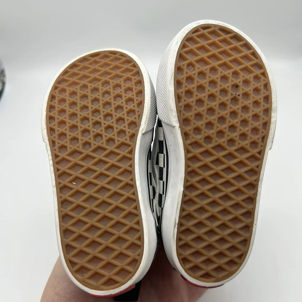 Vans Old Skool Checkerboard Toddler Size 5 Sneakers Black White Skater